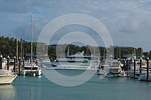 Cruise Whitsunday offers ferry service and day tours in the Whitsunday Islands