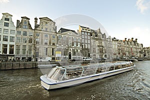 Cruiseboat in Amsterdam Netherlands