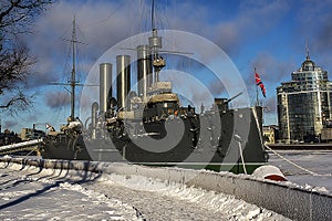 Cruiser Avrora in St. Petersburg