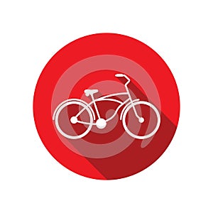 cruiser bike icon vector