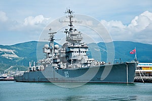 Cruiser Mikhail Kutuzov in Novorossiysk