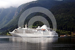 Cruiseship at Ulvik photo