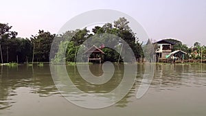 Cruising in a Long-tail boat on the Chao Phraya Rive