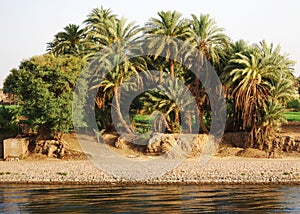 Cruising on the Nile River, the countryside, southern Egypt