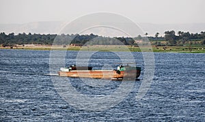 Cruising on the Nile River, the countryside, southern Egypt