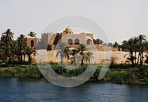 Cruising on the Nile River, the countryside, southern Egypt