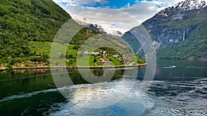 Cruising to Geiranger, Norway thru the Fjords