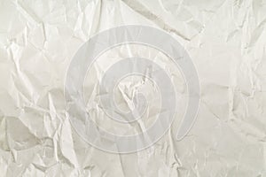 Crumbled grey empty, clean paper texture