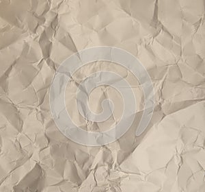 Crumbled yellow printing paper Texture