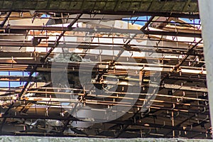 Crumbling Buzludzha monument in Bulgar