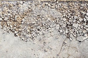 Crumbling concrete floor