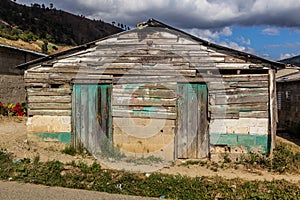 Crumbling house in Constanza, Dominican Republ photo