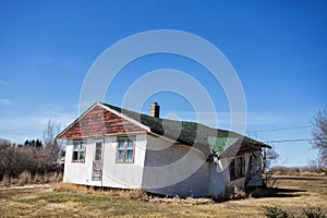 Crumbling old house