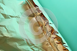 Crumple tin-foil photo