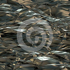 Crumpled aluminum foil texture
