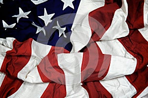 Crumpled American Flag