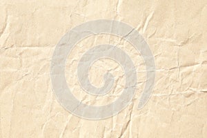 Crumpled brown background paper