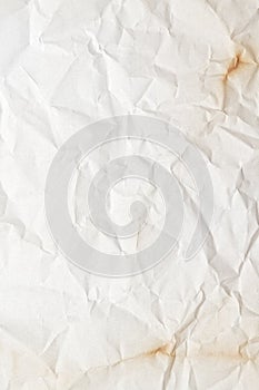 Crumpled burnt paper texture or background