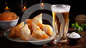 Crumpled Byzantine-inspired Snacks With Beer: A Dadaist Indian Tradition photo