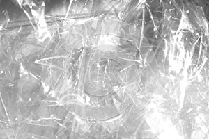 Crumpled cellophane texture.