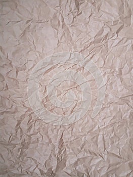 Crumpled craft paper background