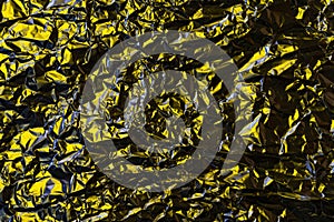 Crumpled foil background