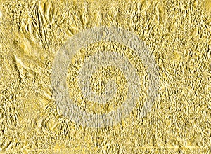 Crumpled gold foil texture