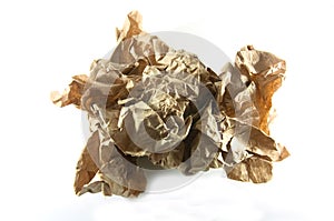 Crumpled gold paper