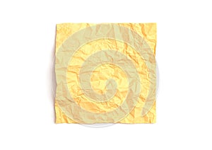 Crumpled note paper