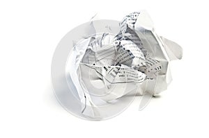 Crumpled paper