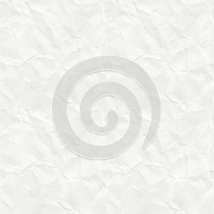 Crumpled paper background. Realistic textured damaged white paper image JPG