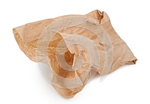 Crumpled paper bag