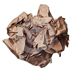 Crumpled paper ball