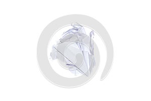 Crumpled paper ball