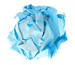 Crumpled paper ball