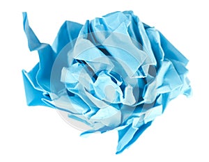 Crumpled paper ball