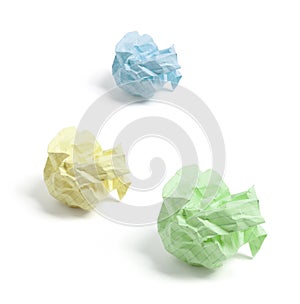 Crumpled Paper Balls