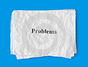 Crumpled paper problems