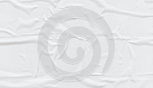 Crumpled paper texture background for various purposes. White wrinkled paper texture