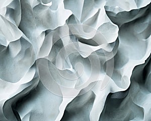 Crumpled paper texture with deep creases under angled light