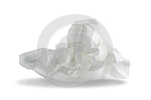 Crumpled paper - on white