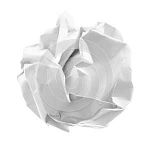 Crumpled piece of paper