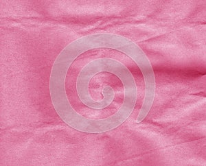 Crumpled pink craft paper sheet