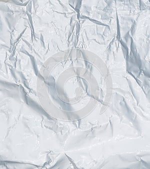 Crumpled plastic texture background