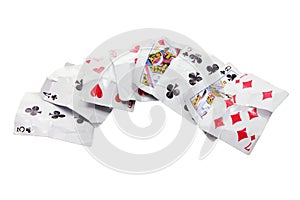 Crumpled Playing Cards