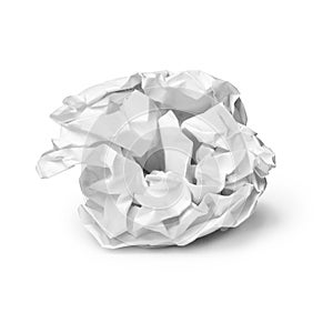 Crumpled sheet of paper