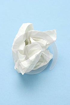 Crumpled tissue paper