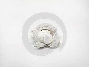 Crumpled Tissue paper,White Background,Wipe clean,Tecture,Nature,lump