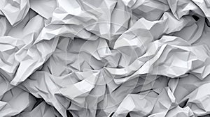 Crumpled white paper background