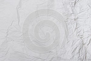 Crumpled white paper background